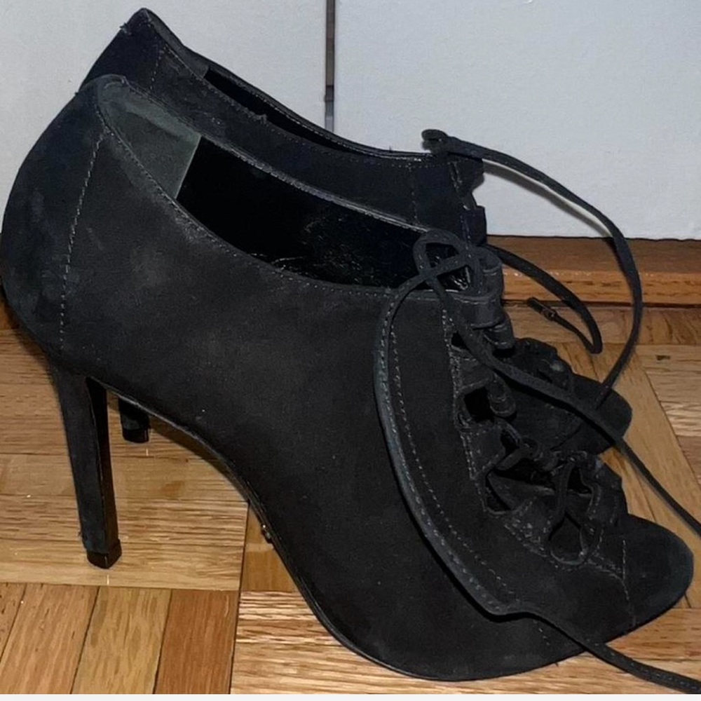 Schutz Women's Black Lace-Up Boots